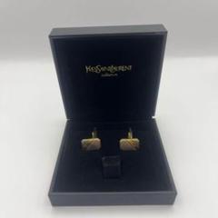 美品 ★イヴサンローラン★ カフリンクス タイタック 八角形 ブラック ゴールド Yahoo!オークション -「ysl」(カフス) (メンズアクセサリー)の
