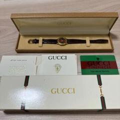 【極希少】非稼働GUCCI シュリーライン腕時計 純正ベルト／化粧箱、証明書付 極希少】非稼働GUCCI シュリーライン腕時計 純正ベルト／化粧箱