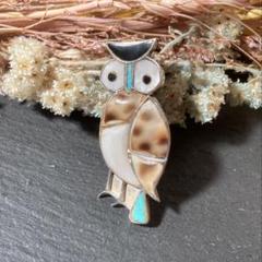 ヴィンテージ ズニ族 Zuni インディアンジュエリー ブローチ