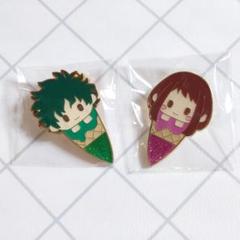 僕のヒーローアカデミア　アイスたぴピンズ　緑谷出久　麗日お茶子のサムネイル