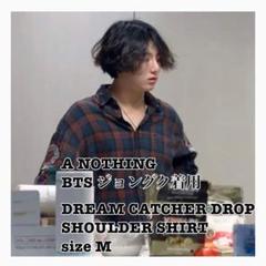 BTS ジョングク着用 A NOTHING 刺繍SHIRT Msize