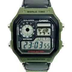 「CASIO」ワールドタイム World Time デジタル 腕時計