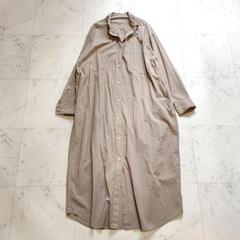 美品！Plage プラージュ リネン ロングシャツワンピース ベージュ フリー 美品✨プラージュ Plage リネン100％ロングシャツワンピース