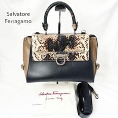 【パイソン本革】Salvatore Ferragamo ガンチーニ バッグ