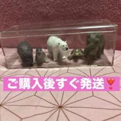 ガチャガチャしゃくれ動物５体透明ケース入り