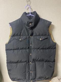 極美品茶タグ90sノースフェイスダウンベスト4P表地60/40希少色
