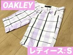 OAKLEY オークリー チェック柄 コットンショートパンツ ゴルフウェア