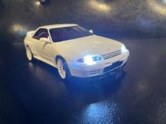 こ*こ様 京商　MINIZ スカイライン GT-R ホワイト LEDライトシャー 京商 ミニッツAWD 日産 スカイライン GT-R R34 V.specⅡ ニュル