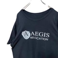 AEGIS RELOCATION ヴィンテージ　半袖Tシャツ　ブラック　XL