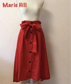 美品　Marie Hill レッドフィッシュテイルロングスカート