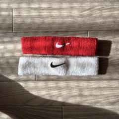 Nike ヘッドバンド レッド ホワイト セット