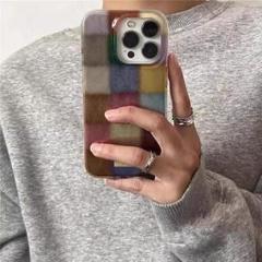 【新入荷】 カラフル 韓国 iPhone16pro スマホケース ブロック