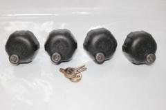 THULE ロック可能ノブ 527 4個セット　jimnny Yahoo!オークション - THULE スーリー ロックノブ 4個1セット 527-1