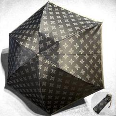 美品☆CELINE セリーヌ 折り畳み傘 トリオンフ 総柄 ロゴ入り