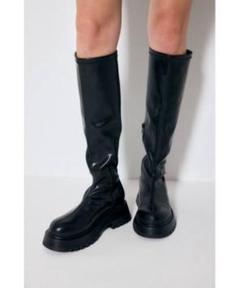 moussy stretched long boots