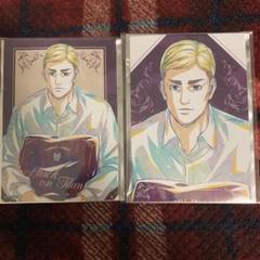 進撃の巨人 リヴァイ エレン エルヴィン ブロマイド attackontitan 進撃の巨人 ポストカード コミック特典 エレン リヴァイ