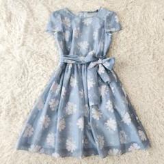 【美品】エムズグレイシー ワンピース フレア ふくれ編み 花柄　フレア 美品 エムズグレイシー フレア 花柄 ワンピース M - メルカリ