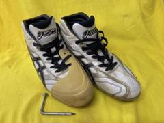 ASICS ポイントスパイクハーフカットシューズ (ホワイト/ブラック)27cm