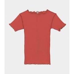 【baserange】Vein Tee Shirt - Fine XS 赤