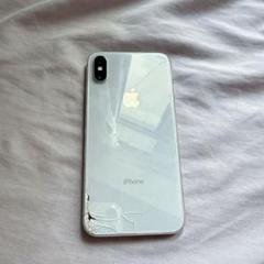 Apple iPhone X シルバー 画面ひび割れ シムフリー解除 Apple iPhone X シルバー 画面ひび割れ シムフリー解除