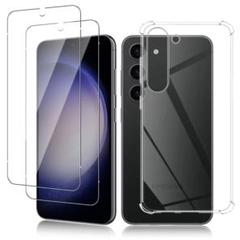Galaxy S23 Plus +ガラスフィルム（2枚+ケース（1個）旭硝子製