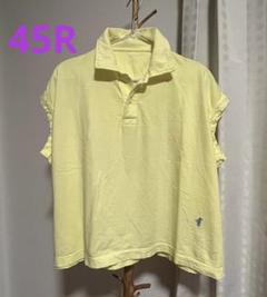 45R カノコノースリーブポロシャツ 黄色 4．7oz スペシャル ドライ カノコポロシャツ（ローブリード