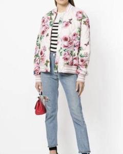 お得セット 未使用級✨DOLCE&GABBANA フローラル 花 ボンバー キルティング ジャケット・アウター
