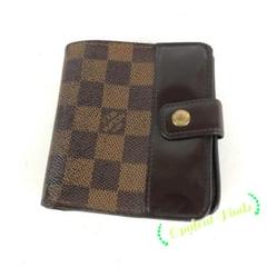 LOUIS VUITTON ルイヴィトン ダミエ コンパクトジップ 二つ折り財布