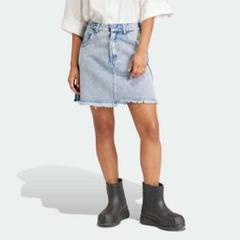 adidas アディダス　KSENIASCHNAIDER フレイドデニムスカート