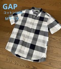GAP チェック柄 半袖シャツ Ｍ　コットン100%