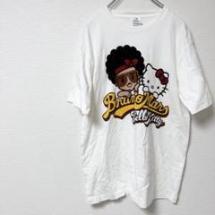 【未開封】ハローキティ ブルーノマーズ Tシャツ XLサイズ　ブラック　新品 ブルーノマーズ x ハローキティ コラボ 半袖Tシャツ XL 黒