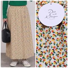 Dot＆Stripes CHILD WOMAN 花柄　つぼみ　プリーツスカート Dot＆Stripes CHILD WOMAN（ドットアンドストライプス