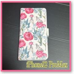 iPhone12 ProMax iPhoneケース スマホケース 花柄 手帳型