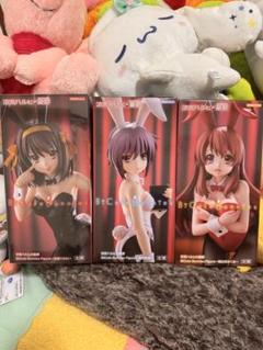 涼宮ハルヒの憂鬱 バニー プライズフィギュア 6体セット 未開封 涼宮ハルヒの憂鬱 バニー プライズフィギュア 6体セット 未開封