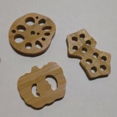竹製カーテン用パーツ 3種セット