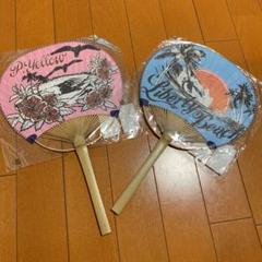 パープル＆イエロー P＆Y うちわ2枚setのサムネイル