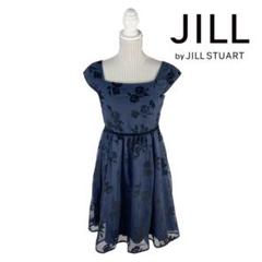 07T259☆ JILL STUART 花柄 ひざ丈ワンピース 春夏 爽やか M