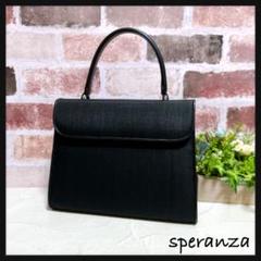 極美品【speranza】フォーマルバッグ ホースヘアー 冠婚葬祭 黒 極美品【speranza】フォーマルバッグ ホースヘアー 冠婚葬祭 黒