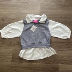 新品⭐︎重ね着風トップス140