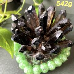 黒水晶　モリオン　スモーキークォーツ　煙水晶　天然石　パワーストーン　クラスター