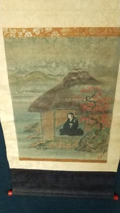 作者不詳 北越 高龍筆   人物  良寛？ 2025年最新】良寛絵の人気アイテム - メルカリ