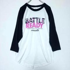 ラグラン七分袖Tシャツ XL 黒 白