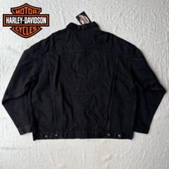 Harley-Davidson ブラック デニムジャケット 新品!! 未使用品!! 特価!! Harley Davidson ブラックデニム