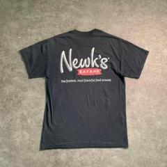 【GILDAN】バックプリントTシャツ 黒 古着usedSM53 アメカジ