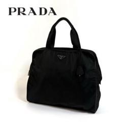 【美品】PRADA テスート ナイロン ハンドバッグ 三角プレート イタリア製