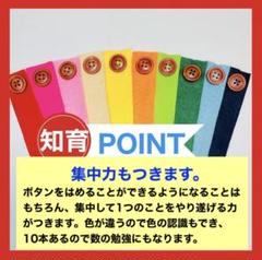 ★ボタン練習 ★保育 ★知育玩具 ★モンテッソーリ ★2cm