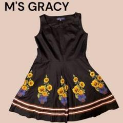 【M'S GRACY】 花柄ノースリーブワンピース サイズ9 M'S GRACY - 可愛いお花柄 M'sのワンピースの通販 by オハナ's