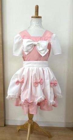 ハンドメイド　エプロン　子供120-130