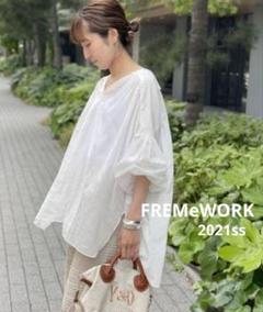 入手困難✤定価 16500円✤FREMeWORK✤コットンボイルローンブラウスのサムネイル