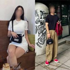 クロスバック スマホ スリングバック ナイロン ボディーバック 男女兼用 韓国製